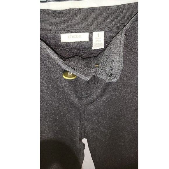 Chico’s Women’s Black Stretch Jeggings Pants Size 1 Medium / 8-10 - Picture 3 of 4